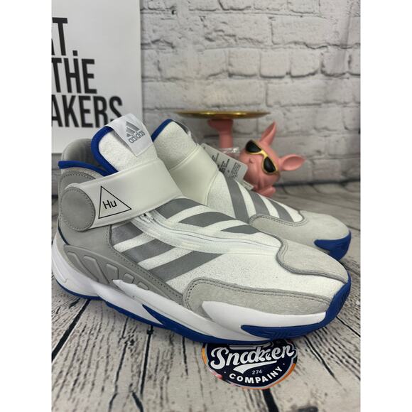 Adidas Samba x Human Race Crazy BYW 0 to 60 Mens 9.5 Blue Gray Sneakers Shoes